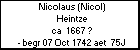 Nicolaus (Nicol) Heintze