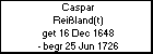 Caspar Reißland(t)